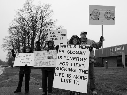 Unitil protest in Fitchburg 121210